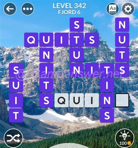 Wordscapes Level 342 .